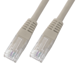 CAT5E Netzwerkkabel UTP, PVC, RJ45, 2.5Gbit, 2m, grau 