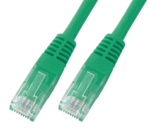 CAT6 Netzwerkkabel U-UTP, PVC, 5 GBit, 0.50m, grn 