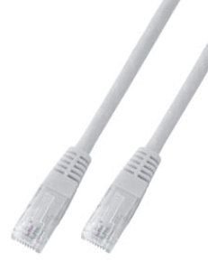 CAT6 Netzwerkkabel U-UTP, PVC, RJ45, 5Gbit, 5.00m, weiss 