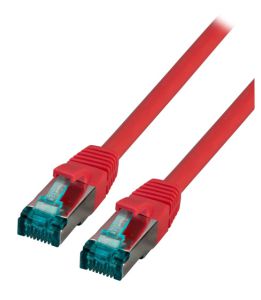 CAT6A Netzwerkkabel S/FTP, LSZH, RJ45, 10Gbit, 2m, rot 