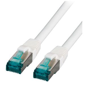 CAT6A Netzwerkkabel S/FTP, LSZH, RJ45, 10Gbit, 2m, weiss 