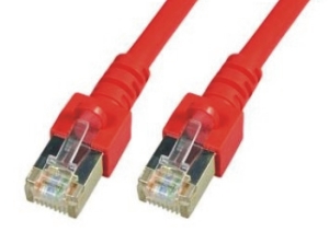 CAT5e Netzwerkkabel SF/UTP, PVC, RJ45, 2.5Gbit, 7.50m, rot 