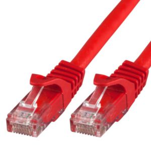 CAT6 Netzwerkkabel UTP LSZH 5Gbit RJ45 0,25m rot 