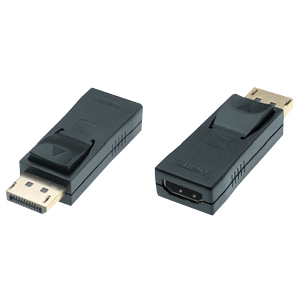 Displayport 1.2 to HDMI High Speed AV Adapter, 4K@30Hz, m/f, black 