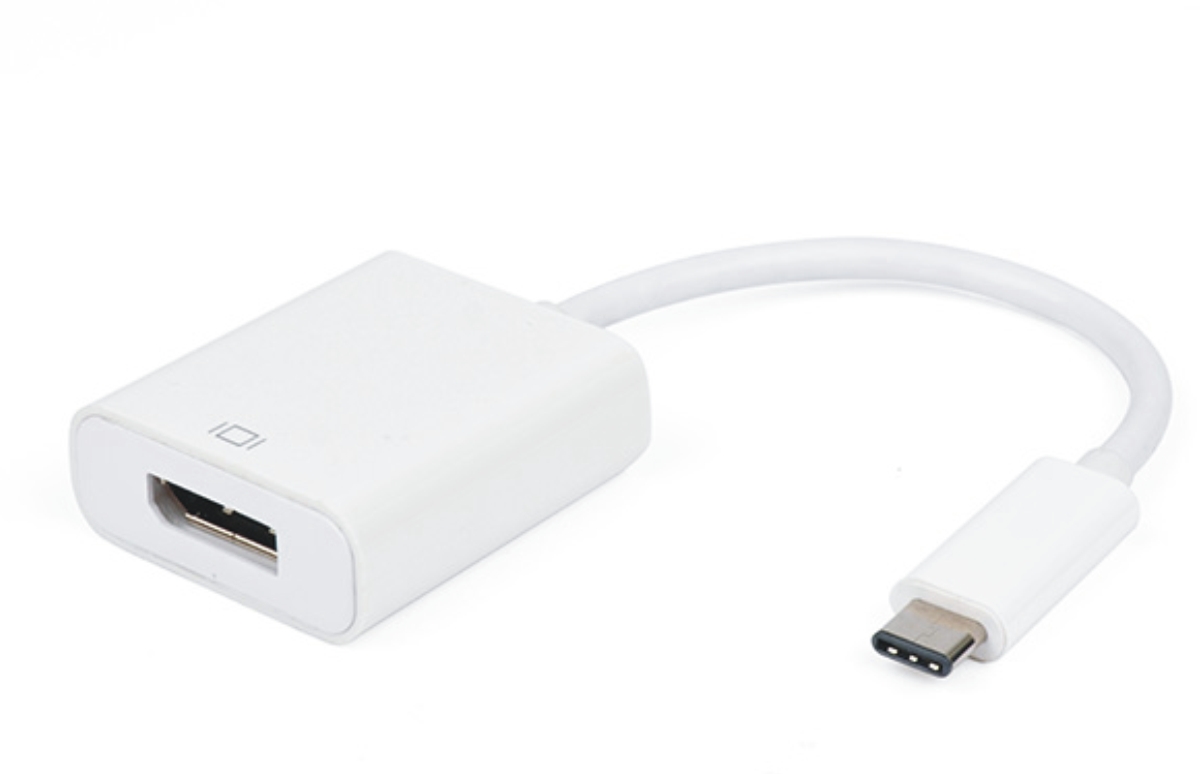 USB-C to DisplayPort 1.2 Adapter, 4K@60Hz, m/f, 0.15m, white 