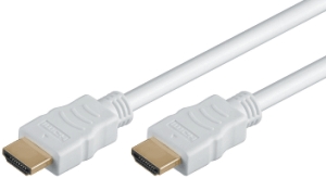 High Speed HDMI Cable w/E, 4K@30Hz, m/m, 1.0m, white 