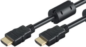 High Speed HDMI Cable w/E, 4K@60Hz, m/m, 2.0m, black, w/Cores 