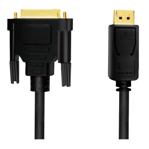 DisplayPort 1.2 to DVI-D 24+1 cable, 1080p@60Hz, Full HD, m/m, 5m, black 