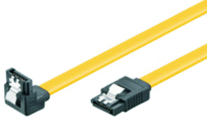 SATA SERIAL ATA CABLE 90, 7p Type L, 1.5 / 3 / 6Gbps, w/Lock, 0.5m 