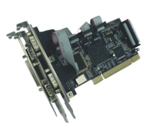 Schnittstellenkarte PCI, 4x seriell, 1x parallel 