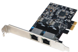 Schnittstellenkarte PCIe GigaBit, 2x RJ45 