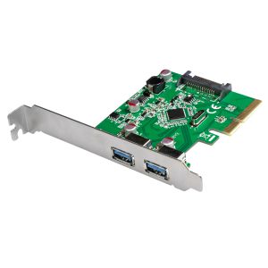 Schnittstellenkarte PCIe USB 3.1 Gen2, 2 Ports, 10Gbps, inkl. low-profile-bracket 