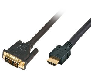 High Speed HDMI zu DVI-D 18+1 Kabel, Full HD, 2.0m, schwarz 