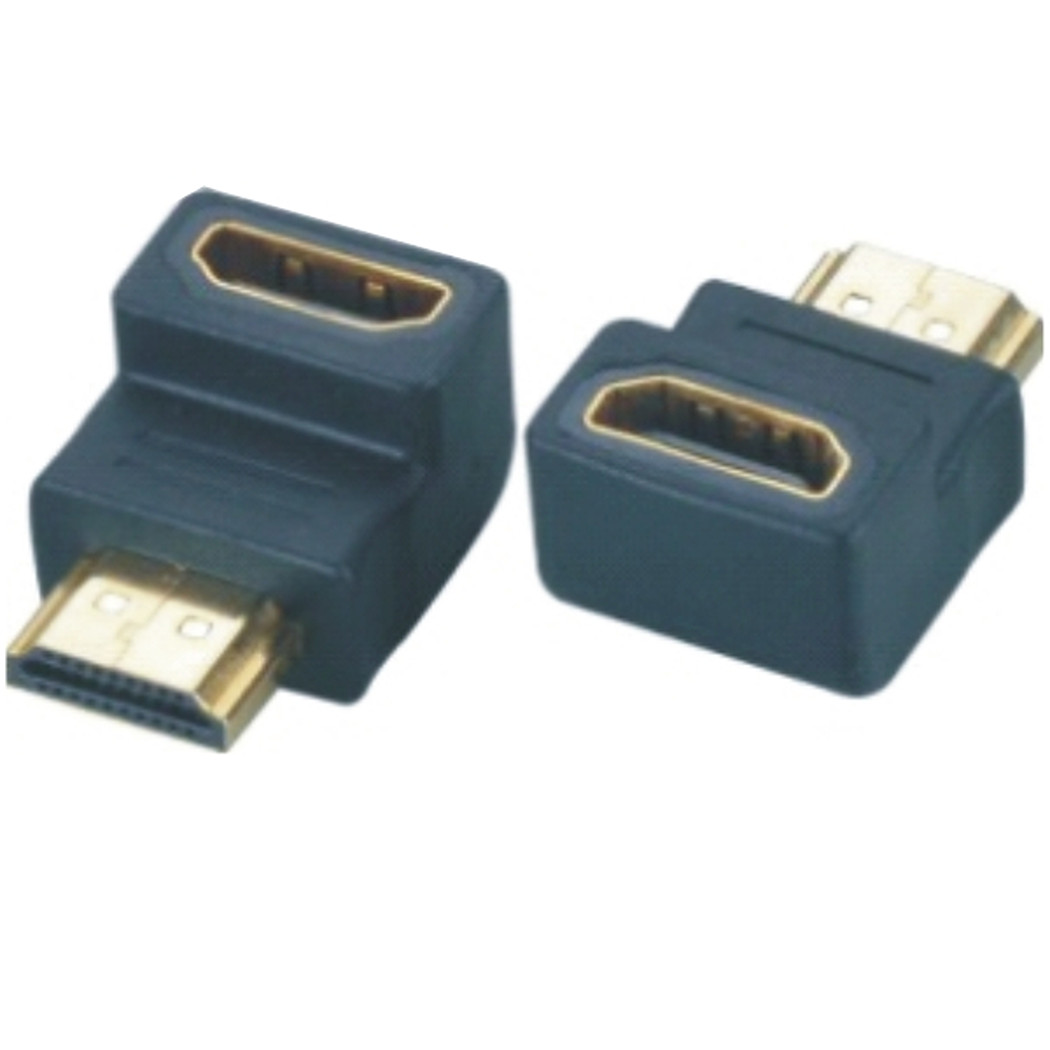 HDMI Coupler / Gender Changer, 90, m/f, gold plated 