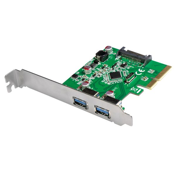 PCI EXPRESS USB 3.1 Gen2 Card, 2 Ports, 10Gbps, low-profile-bracket 