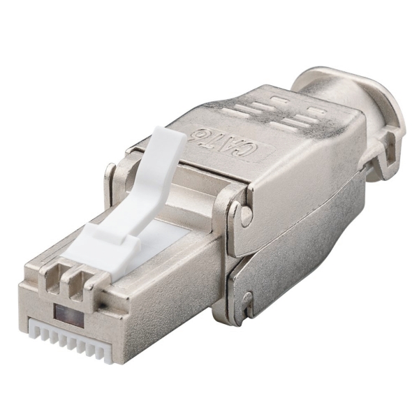 CAT6 tool-free STP plug, RJ45, shielded, cable max. 9mm OD 